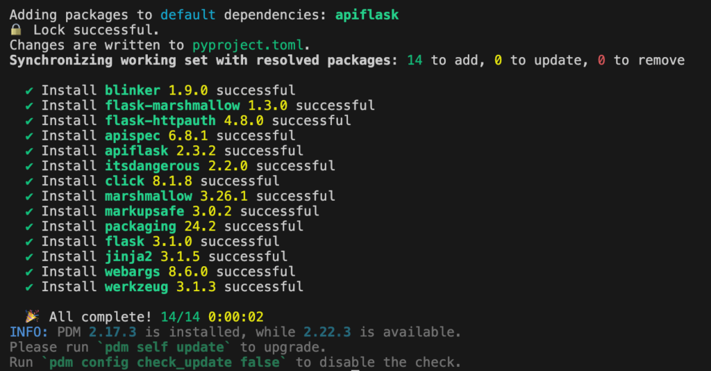 python apiflask tutorial 1