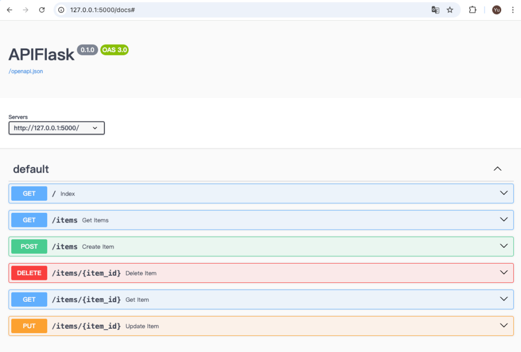 python apiflask tutorial 3